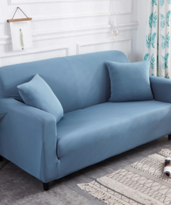 Capa para sofá azul claro