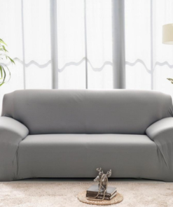 Capa para sofá cinzento claro